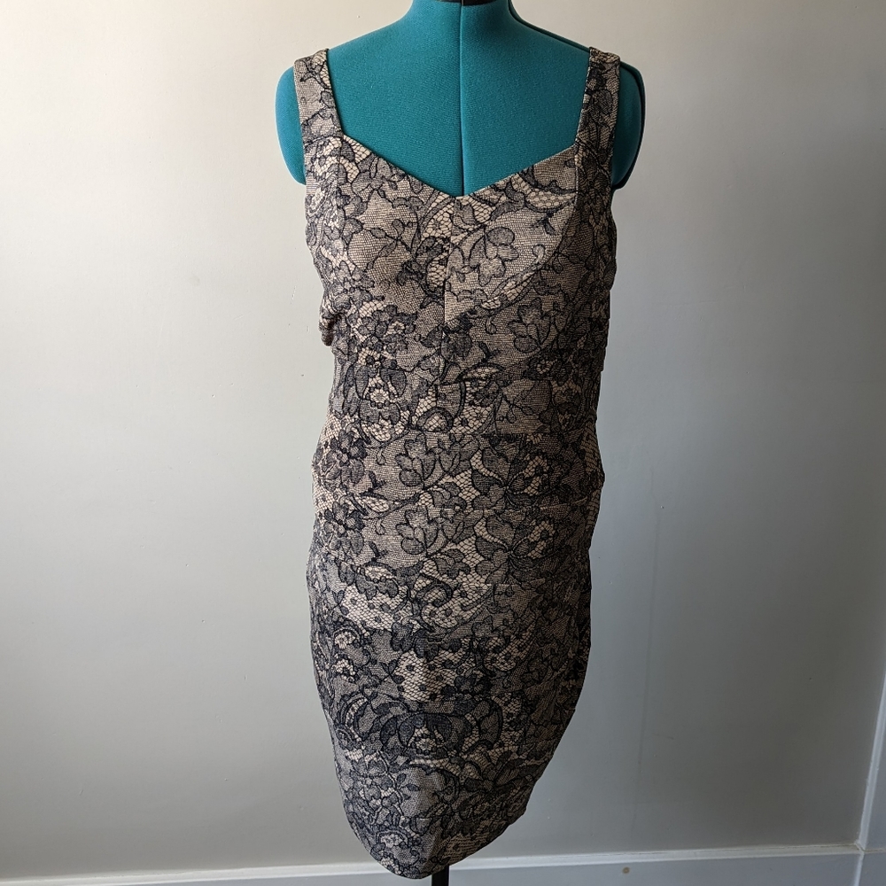 Torrid Lace Print Bodycon Wiggle Dress